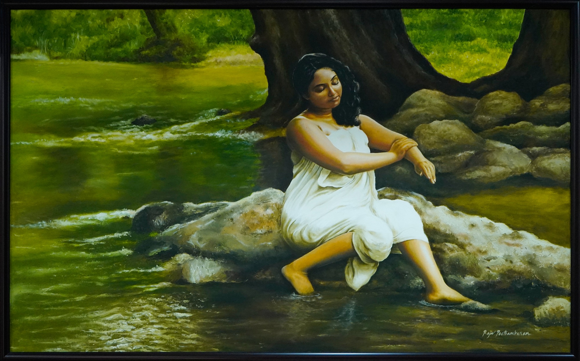 River Bathing Woman